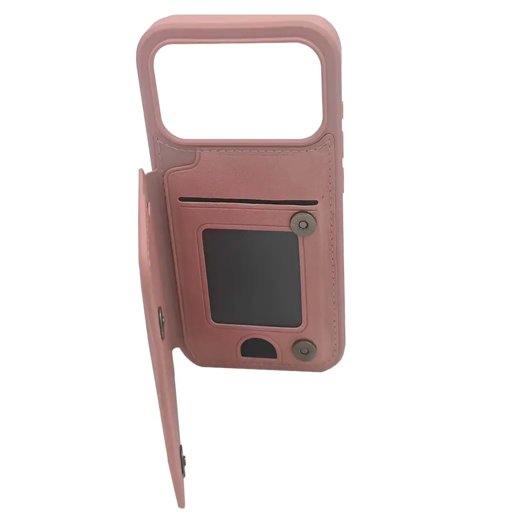 iPhone 17 Pro Max Modern Card Holder Case Pink